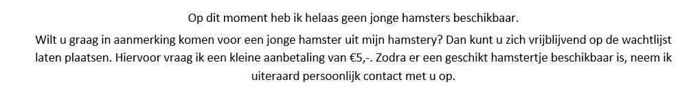 Lieve Syrische hamsters